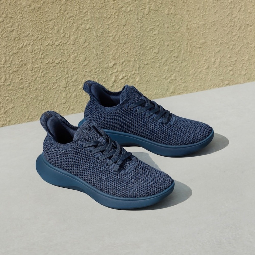 Vivaia Unisex Knit‎ Round Toe Slip On Sneakers Navy Blue Walking Shoes Men 6.5